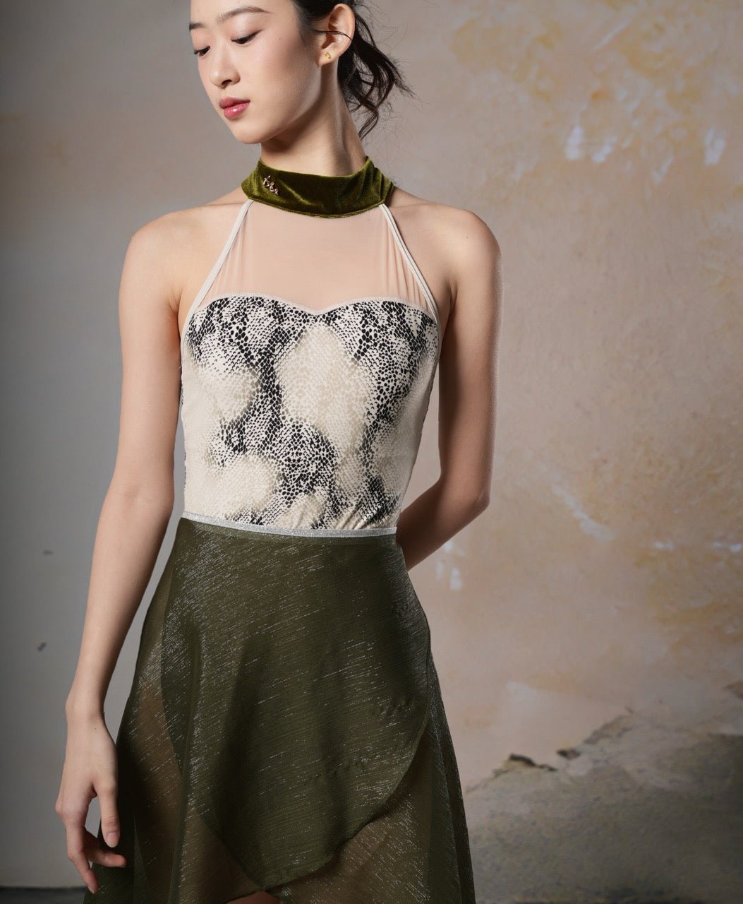 Sonnet Dance The Python High Neck Leotard - THE COLLECTIVE DANCEWEARSonnet Dance The Python High Neck LeotardmLeotardTHE COLLECTIVE DANCEWEAR