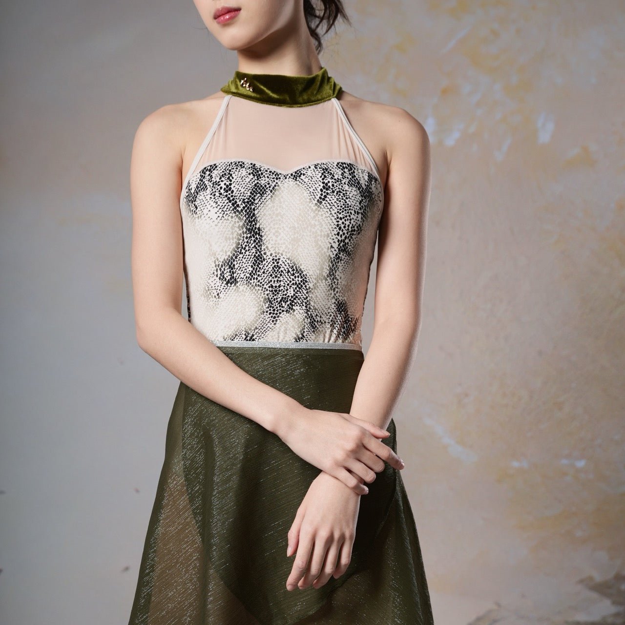 Sonnet Dance The Python High Neck Leotard - THE COLLECTIVE DANCEWEARSonnet Dance The Python High Neck LeotardmLeotardTHE COLLECTIVE DANCEWEAR