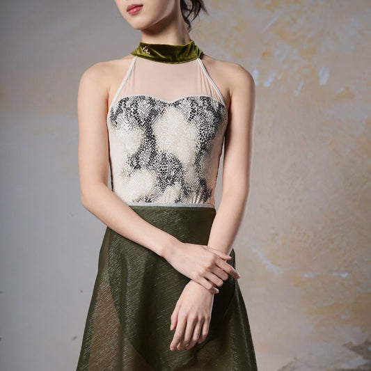 Sonnet Dance The Python High Neck Leotard - THE COLLECTIVE DANCEWEARSonnet Dance The Python High Neck LeotardmLeotardTHE COLLECTIVE DANCEWEAR