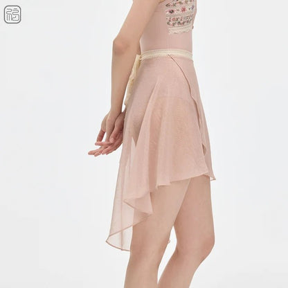 Sonnet Dance The Textured Ballet Wrap Skirt - Rose - Collective DancewearSonnet Dance The Textured Ballet Wrap Skirt - RosemSKIRTCollective Dancewear