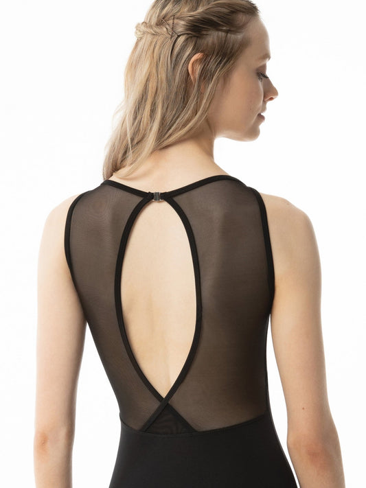 Suffolk Black Jewel Neck Leotard w Mesh Cross Back - THE COLLECTIVE DANCEWEARSuffolk Black Jewel Neck Leotard w Mesh Cross Back#mLeotardTHE COLLECTIVE DANCEWEAR