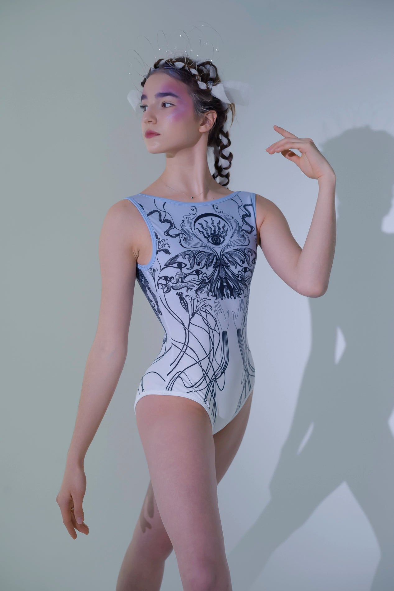 Susha More Sphinx Tank Leotard - Blue COLLECTIVE Susha More Sphinx Tank Leotard - Blue#mLeotardTHE COLLECTIVE DANCEWEAR