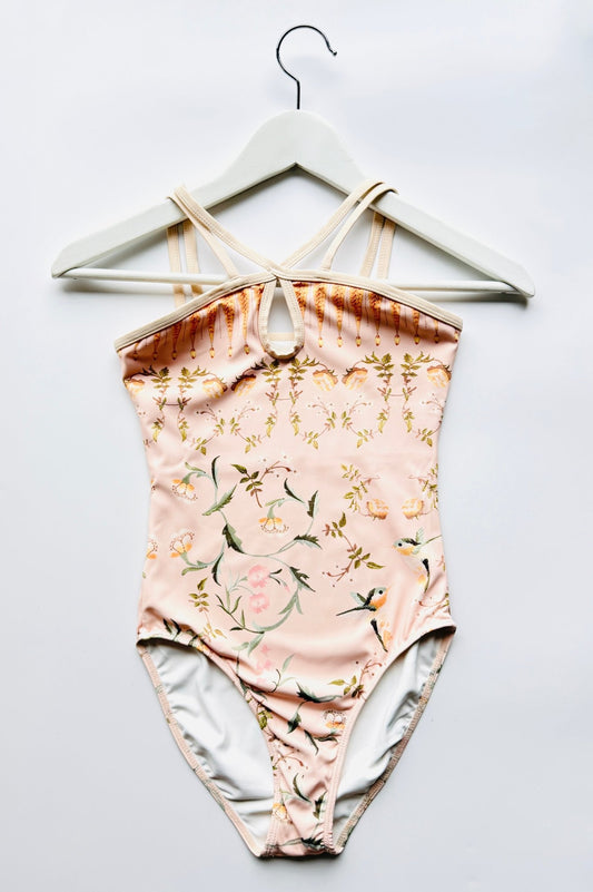 The Cream Floral Print Camisole With Double Straps - Collective DancewearThe Cream Floral Print Camisole With Double Straps#mLeotardCollective Dancewear