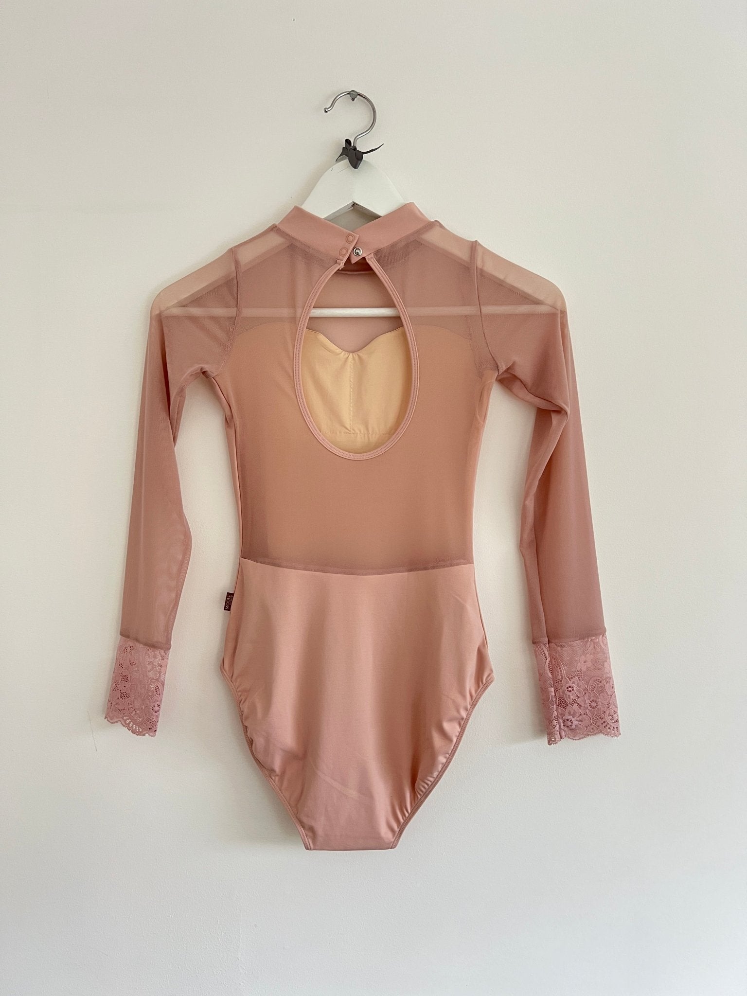 The Laced Cuff Long Sleeve Leotard - Pink - THE COLLECTIVE DANCEWEARThe Laced Cuff Long Sleeve Leotard - Pink#mLeotardTHE COLLECTIVE DANCEWEAR