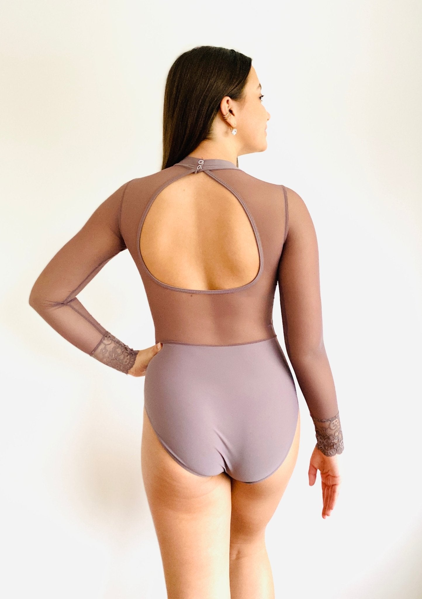 The Laced Cuff Long Sleeve Leotard - Pink - THE COLLECTIVE DANCEWEARThe Laced Cuff Long Sleeve Leotard - Pink#mLeotardTHE COLLECTIVE DANCEWEAR