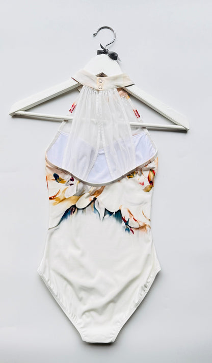 The Sweetheart High Neck Leotard - Abstract Water Colours - THE COLLECTIVE DANCEWEARThe Sweetheart High Neck Leotard - Abstract Water ColoursmLeotardTHE COLLECTIVE DANCEWEAR