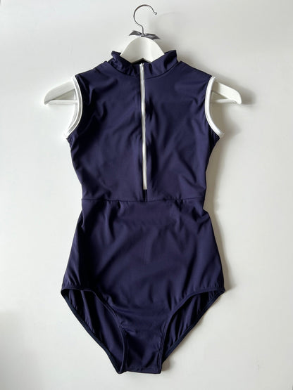 The Zip Up Leotard - Navy - THE COLLECTIVE DANCEWEAR The Zip Up Leotard - Navy#mLeotardTHE COLLECTIVE DANCEWEAR