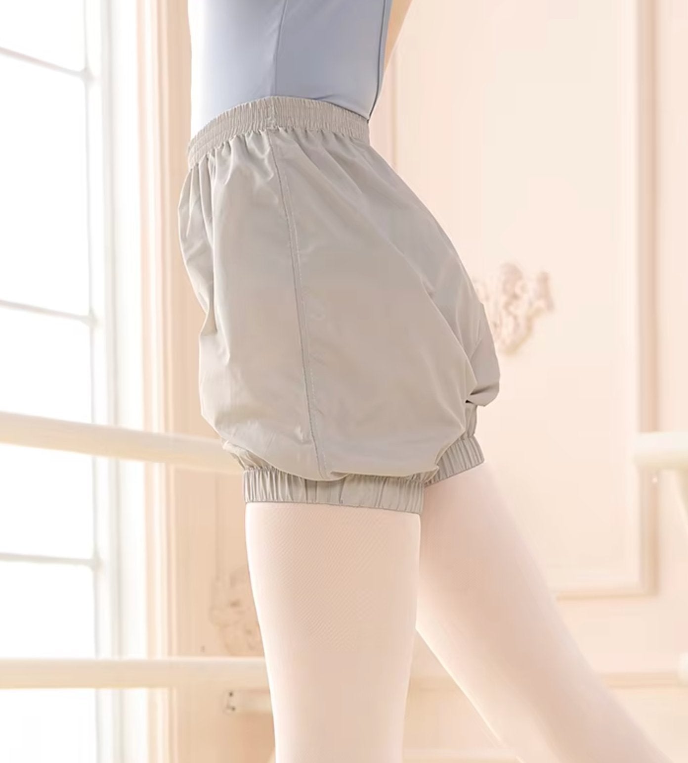 Trash Bag Shorts - Grey - THE COLLECTIVE DANCEWEARTrash Bag Shorts - Grey#mWarmupsTHE COLLECTIVE DANCEWEAR