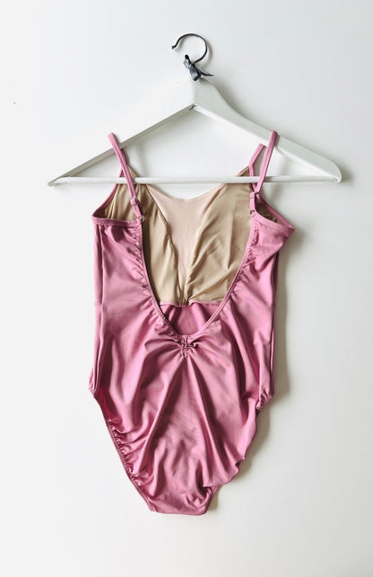 V Mesh Camisole Leotard - Pink with Pink Straps - THE COLLECTIVE DANCEWEARV Mesh Camisole Leotard - Pink with Pink Straps#mLeotardTHE COLLECTIVE DANCEWEAR