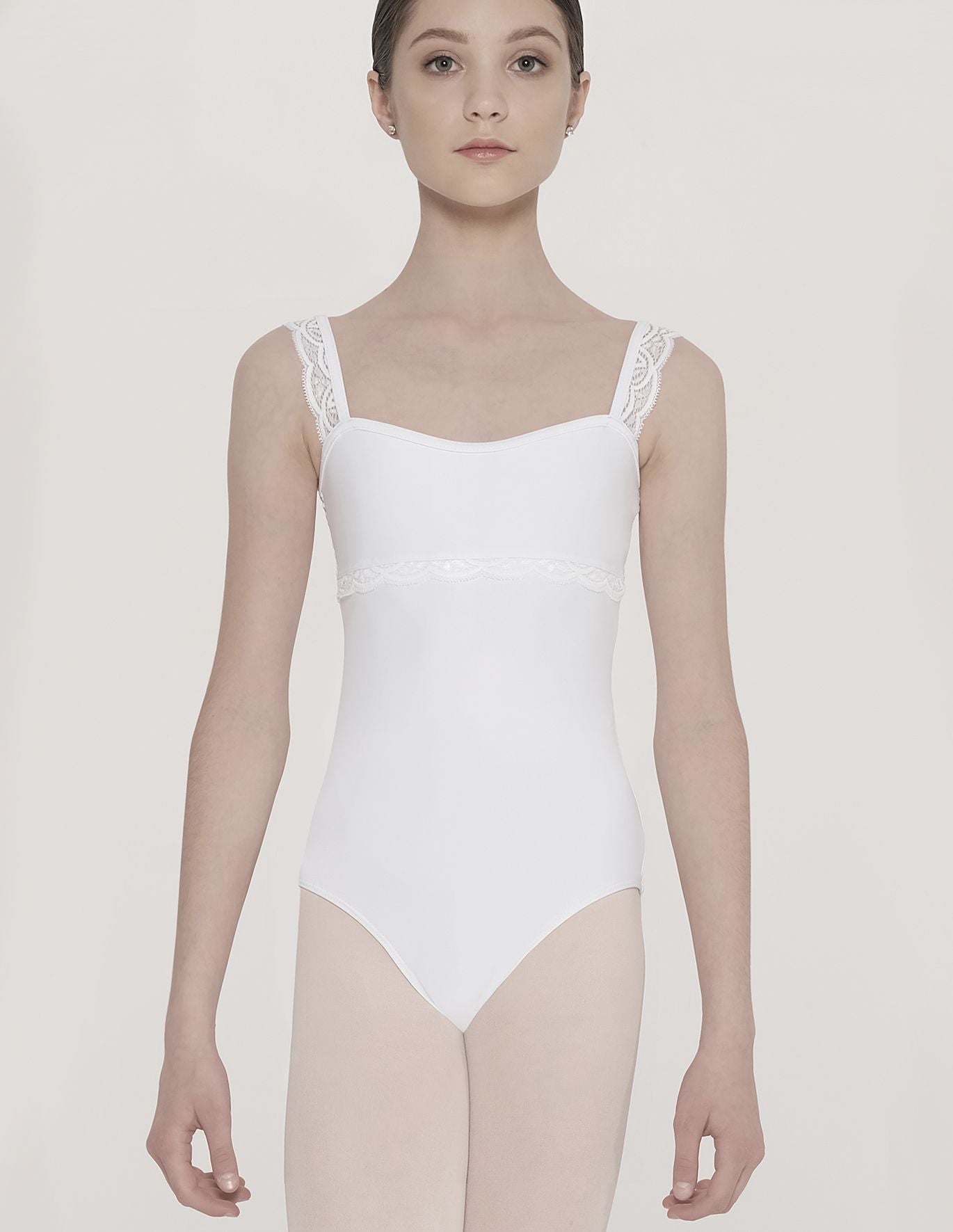 Wear Moi Erine Leotard Kids - White - THE COLLECTIVE DANCEWEARWear Moi Erine Leotard Kids - White#mLeotardTHE COLLECTIVE DANCEWEAR