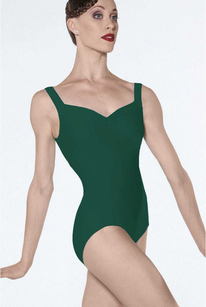 Wear Moi Faustine Camisole Leotard - Forest Green - THE COLLECTIVE DANCEWEARWear Moi Faustine Camisole Leotard - Forest Green#mLeotardTHE COLLECTIVE DANCEWEAR