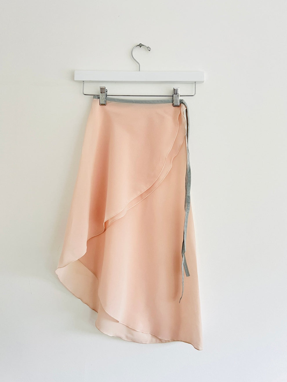 Wrap Skirt Long - Powder Pink - THE COLLECTIVE DANCEWEAR