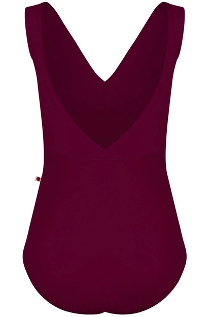 Yumiko Alicia V Neck Leotard - Burgundy - Collective DancewearYumiko Alicia V Neck Leotard - BurgundymLeotardCollective Dancewear
