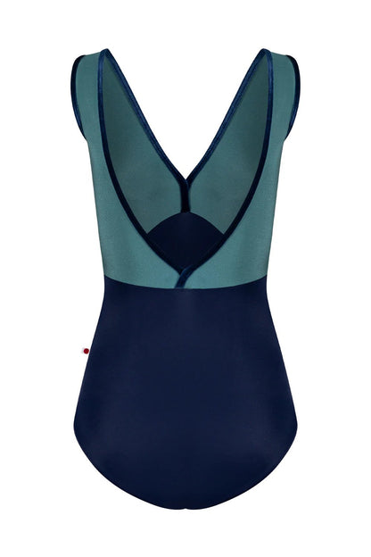 Yumiko Alicia V Neck Leotard - Cosmo & Frost Blue - THE COLLECTIVE DANCEWEARYumiko Alicia V Neck Leotard - Cosmo & Frost BluemLeotardTHE COLLECTIVE DANCEWEAR