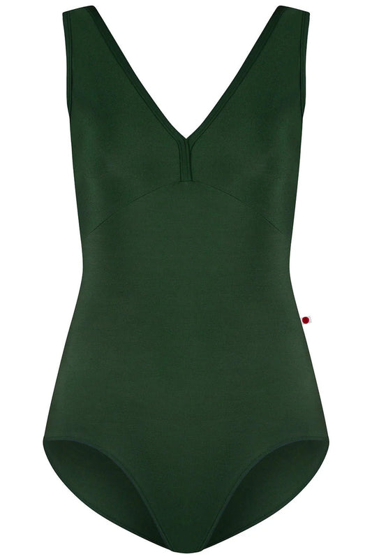 Yumiko Alicia V Neck Leotard - Huntress Green - THE COLLECTIVE DANCEWEARYumiko Alicia V Neck Leotard - Huntress GreenmLeotardTHE COLLECTIVE DANCEWEAR