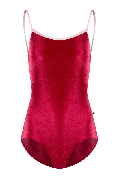 Yumiko Kiki Camisole Leotard - Cerise and Rose