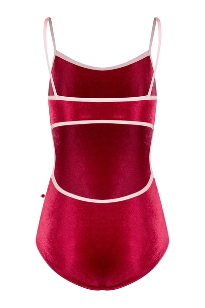 Yumiko Kiki Camisole Leotard - Cerise and Rose