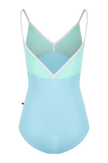 Yumiko Daria Camisole Leotard - Pool & Frozen Blue - Collective DancewearYumiko Daria Camisole Leotard - Pool & Frozen Blue#mLeotardCollective Dancewear