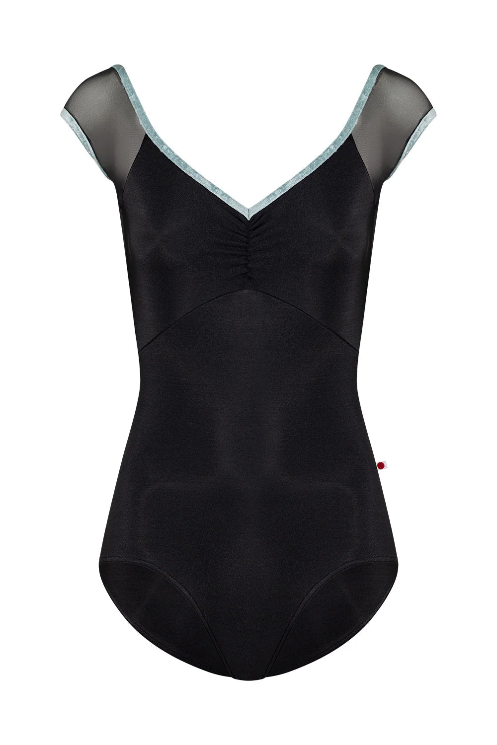 Yumiko Elli Cap Sleeve Leotard - Black with Contrasting Trim - THE COLLECTIVE DANCEWEARYumiko Elli Cap Sleeve Leotard - Black with Contrasting TrimmLeotardTHE COLLECTIVE DANCEWEAR