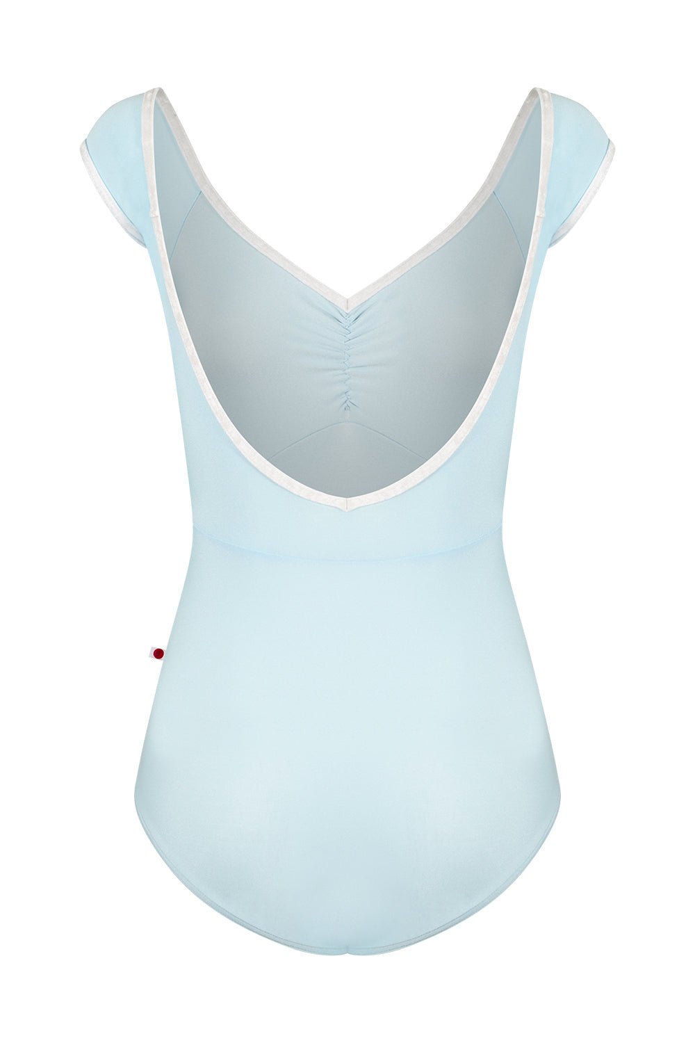 Yumiko Elli Cap Sleeve Leotard - Pale Blue With Velvet Trim - THE COLLECTIVE DANCEWEARYumiko Elli Cap Sleeve Leotard - Pale Blue With Velvet TrimmLeotardTHE COLLECTIVE DANCEWEAR
