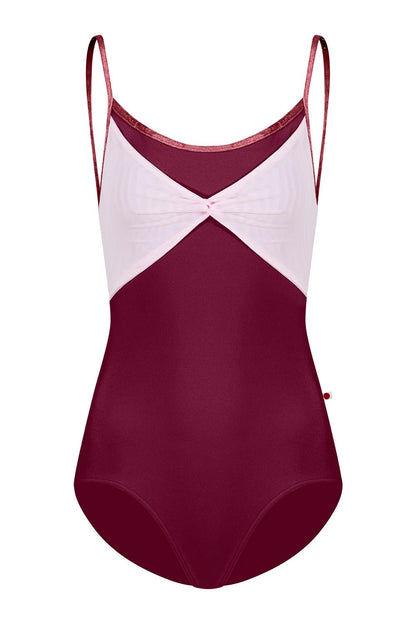 Yumiko Kathy Camisole Leotard - Burgundy & Rose - Collective DancewearYumiko Kathy Camisole Leotard - Burgundy & Rose#mLeotardCollective Dancewear