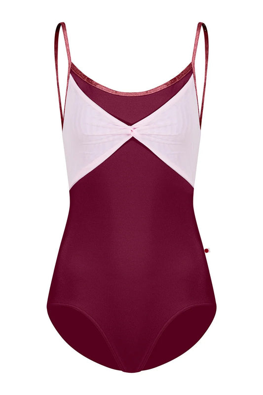 Yumiko Kathy Camisole Leotard - Burgundy & Rose - Collective DancewearYumiko Kathy Camisole Leotard - Burgundy & Rose#mLeotardCollective Dancewear