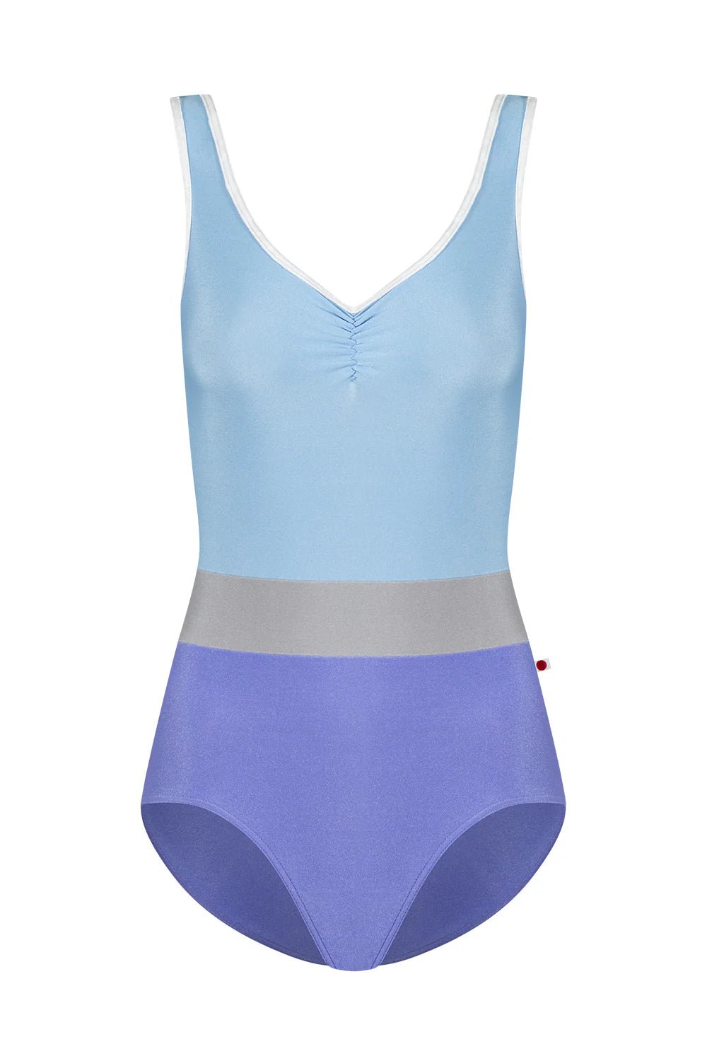 Yumiko Lucy Tank Leotard With Pinch Front - Lavender & Moontide - THE COLLECTIVE DANCEWEARYumiko Lucy Tank Leotard With Pinch Front - Lavender & MoontidemLeotardTHE COLLECTIVE DANCEWEAR