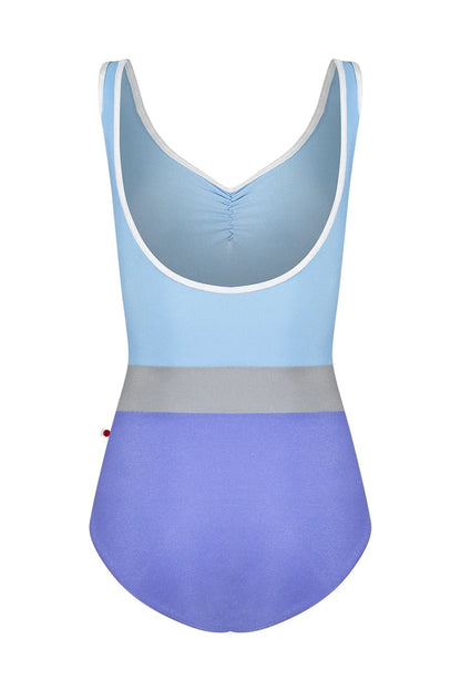 Yumiko Lucy Tank Leotard With Pinch Front - Lavender & Moontide - THE COLLECTIVE DANCEWEARYumiko Lucy Tank Leotard With Pinch Front - Lavender & MoontidemLeotardTHE COLLECTIVE DANCEWEAR