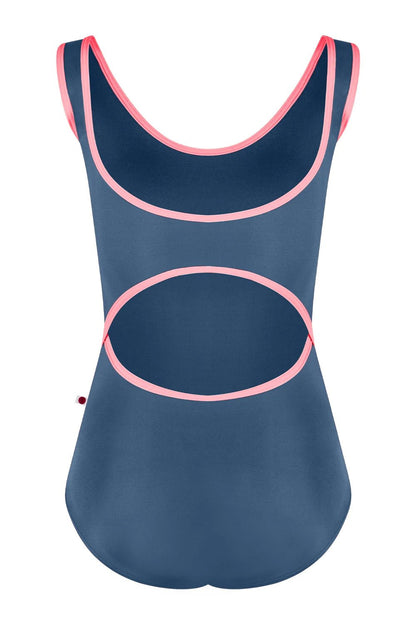 Yumiko Veronique Leotard - Storm Blue - Collective DancewearYumiko Veronique Leotard - Storm BluemLeotardCollective Dancewear