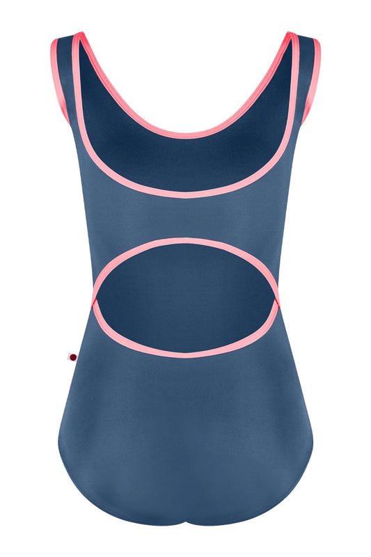 Yumiko Veronique Leotard - Storm Blue - Collective DancewearYumiko Veronique Leotard - Storm BluemLeotardCollective Dancewear