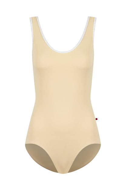 Yumiko Veronique Leotard - Vanilla Yellow - THE COLLECTIVE DANCEWEARYumiko Veronique Leotard - Vanilla YellowmLeotardTHE COLLECTIVE DANCEWEAR