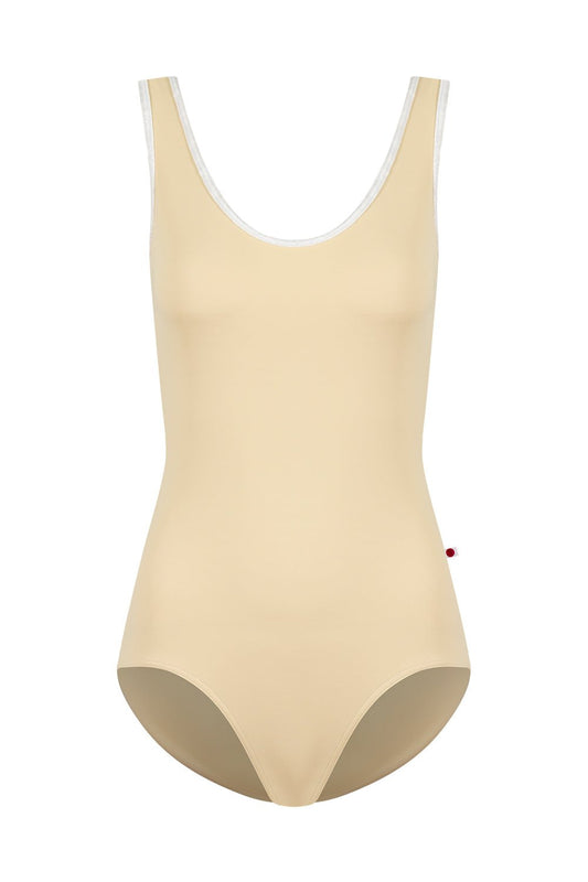 Yumiko Veronique Leotard - Vanilla Yellow - THE COLLECTIVE DANCEWEARYumiko Veronique Leotard - Vanilla YellowmLeotardTHE COLLECTIVE DANCEWEAR