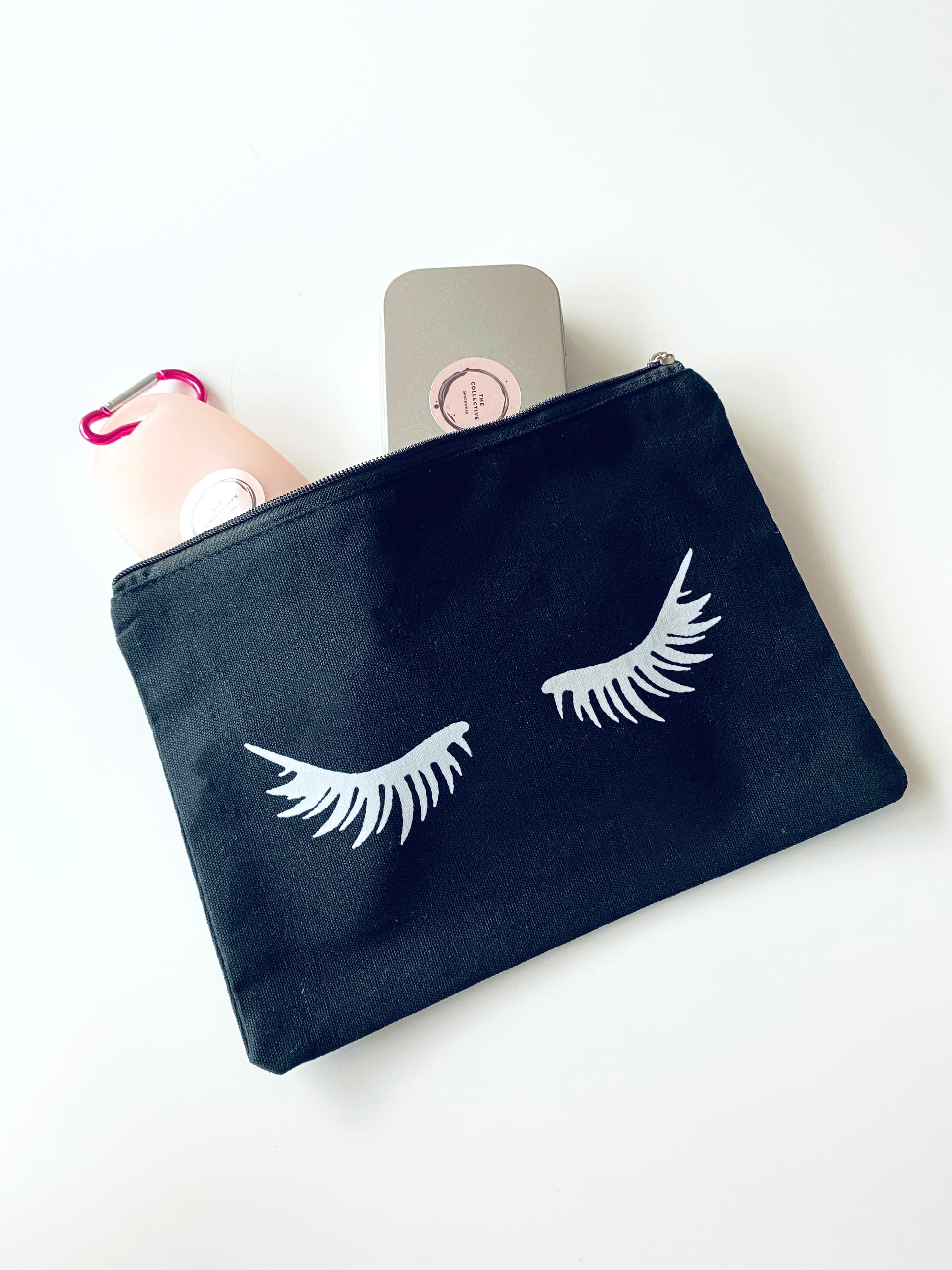 Make up bag for bun kits or hair accessories Lashes from The Collective Dancewear