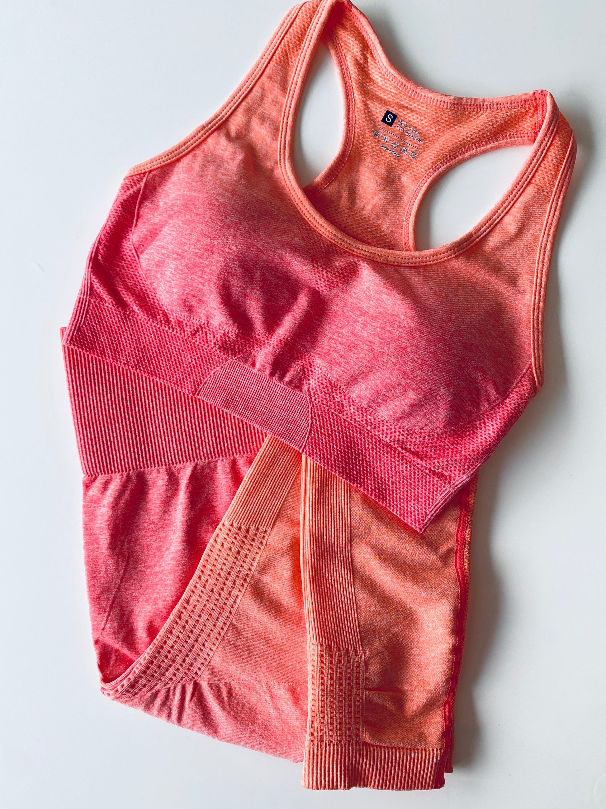 Seamless Sports Top - Ombre Coral From The Collective Dancewear
