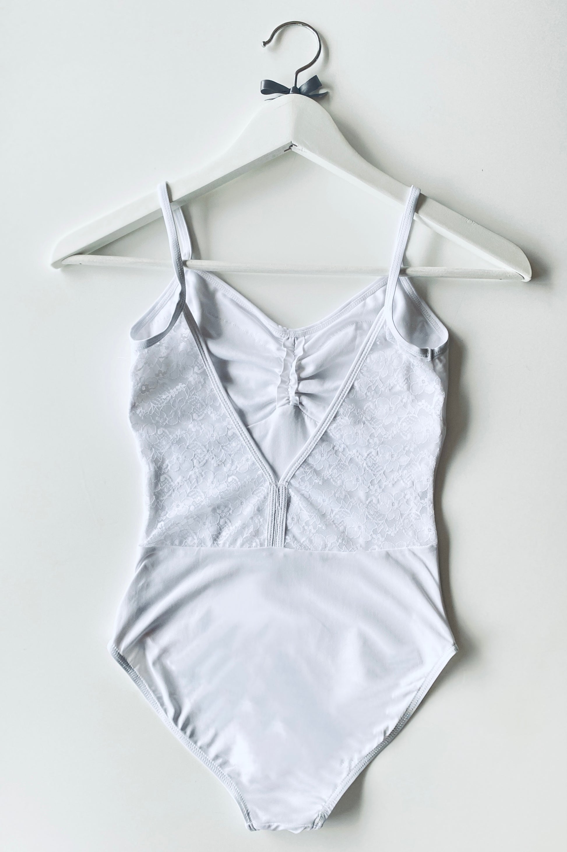 The Classic Camisole with Lace Back - White