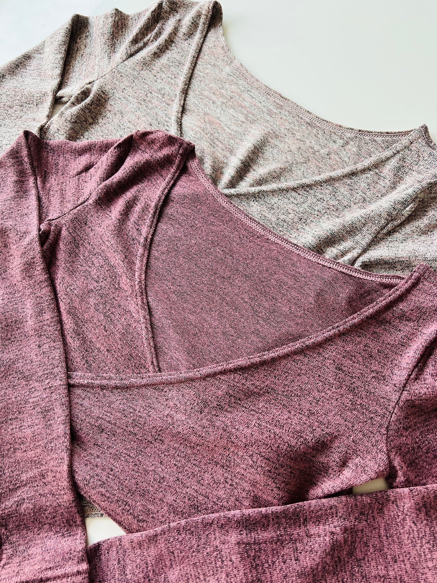 Warm-Up Soft Knit Wrap Top - Dark Pink The Collective Dancewear