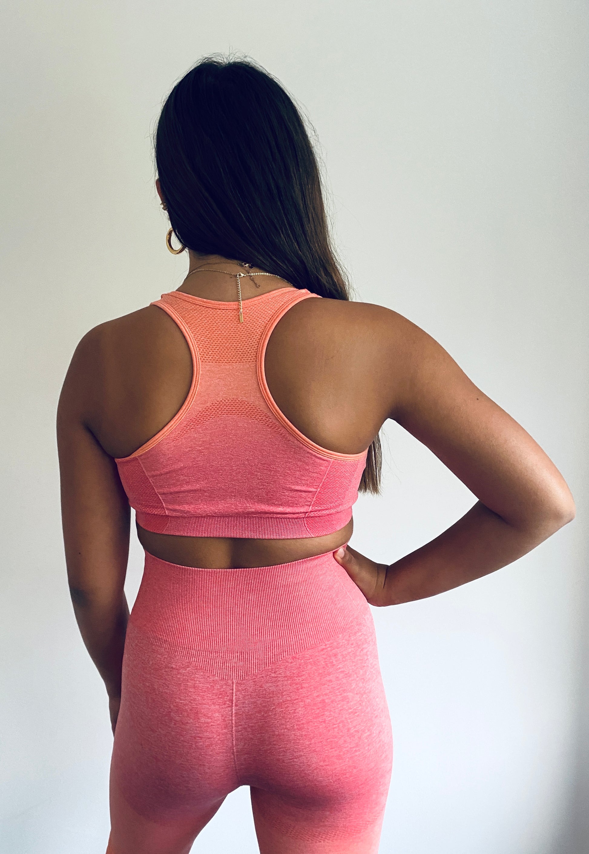 Seamless Sports Top - Ombre Coral From The Collective Dancewear