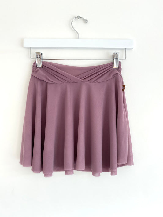 Double layer mesh ballet skirt in purple from The Collective Dancewear