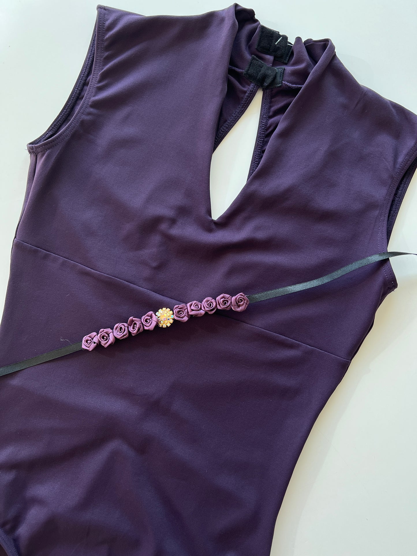 Ballet Hair Bun Wrap -The Small Purple and Gold Diamonte The Collective Dancewear
