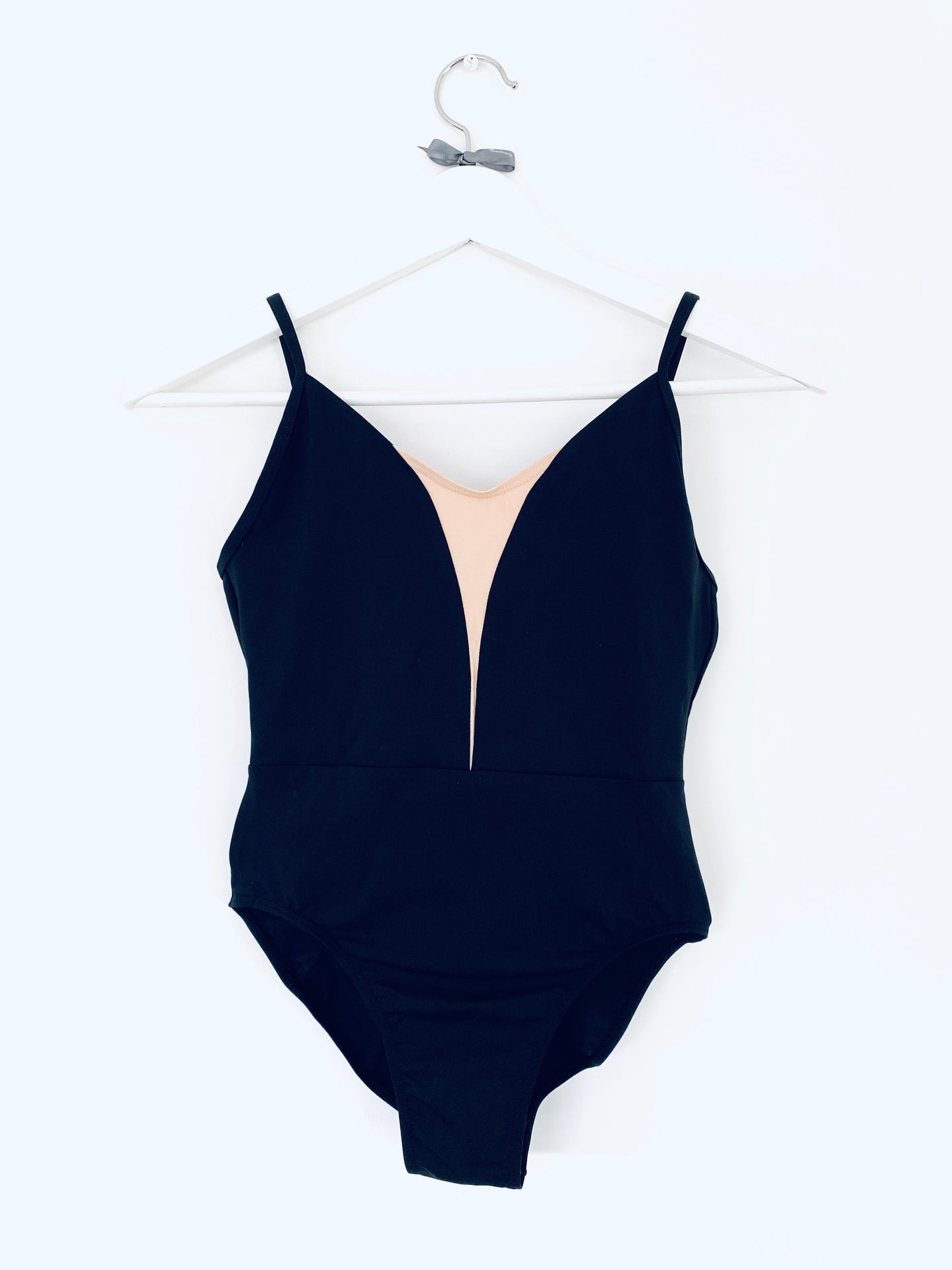 Black camisole ballet leotard with deep back from The Collective Dancewear