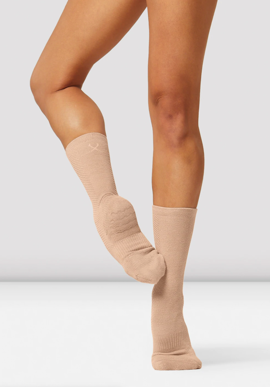 Blochsox dance socks in sand from the collective dancewear