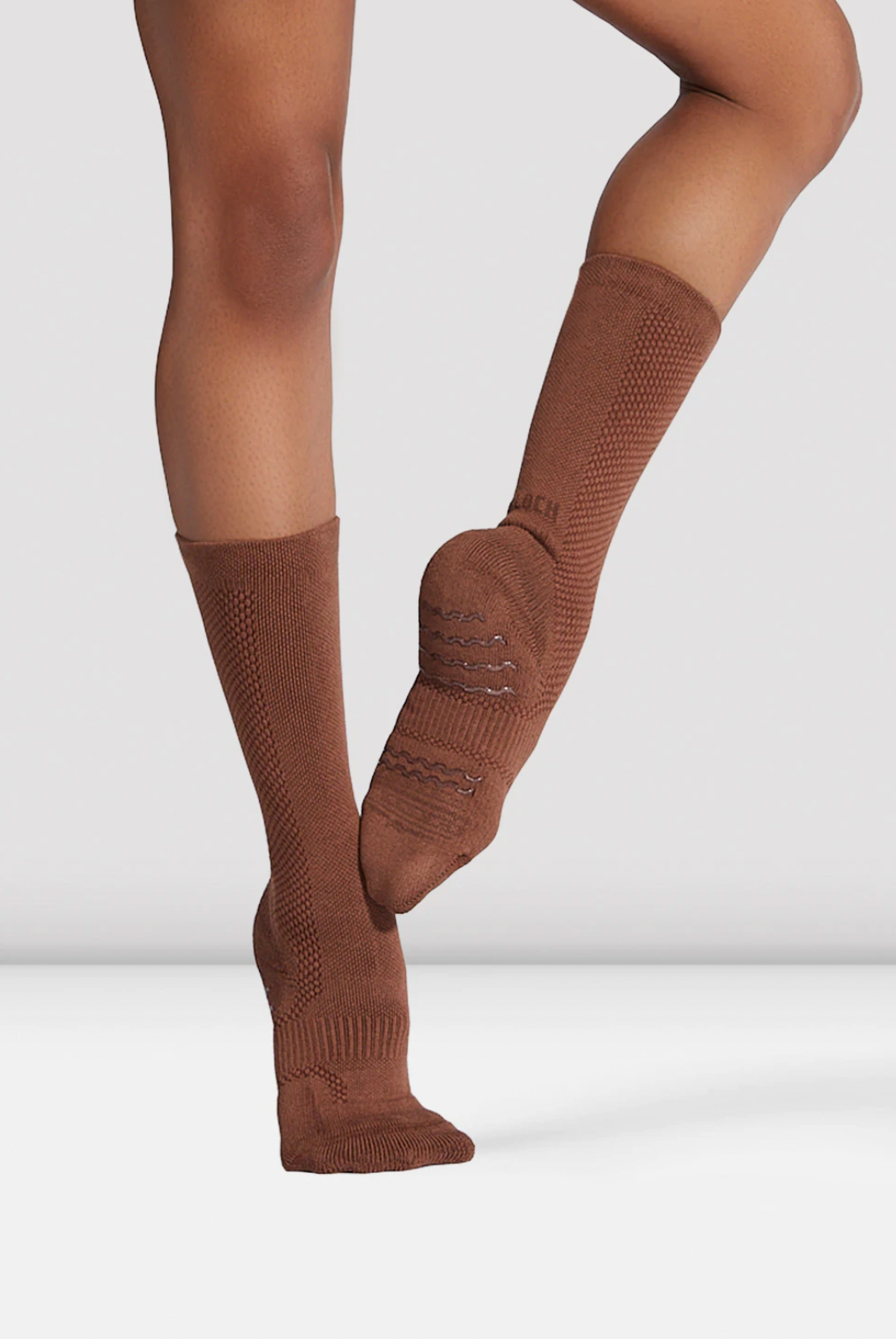 blochsox dance socks in brown cocoa from the collective dancewear