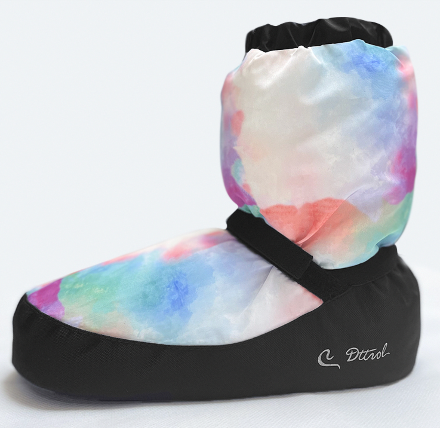 Warm up bootie in Rainbow colours from The Collective Dancewear