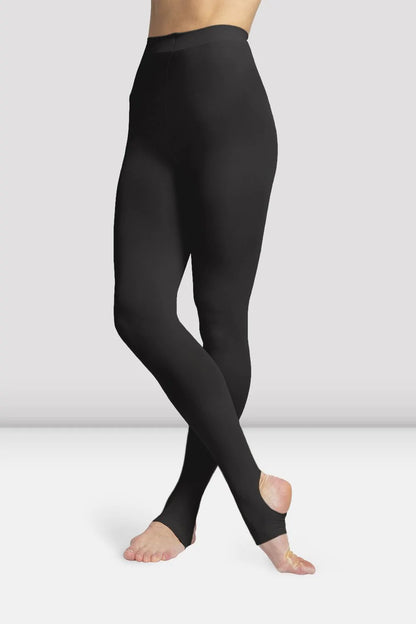  Bloch Contour Soft Stirrup Tights - Black from The Collective Dancewear