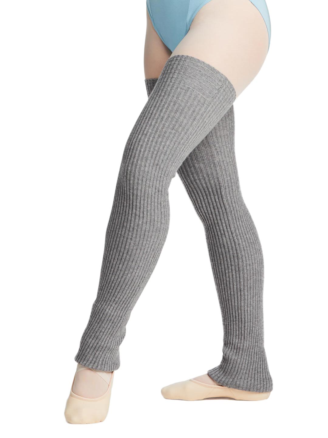 Capezio 36" knit legwarmers grey sold by The Collective Dancewear