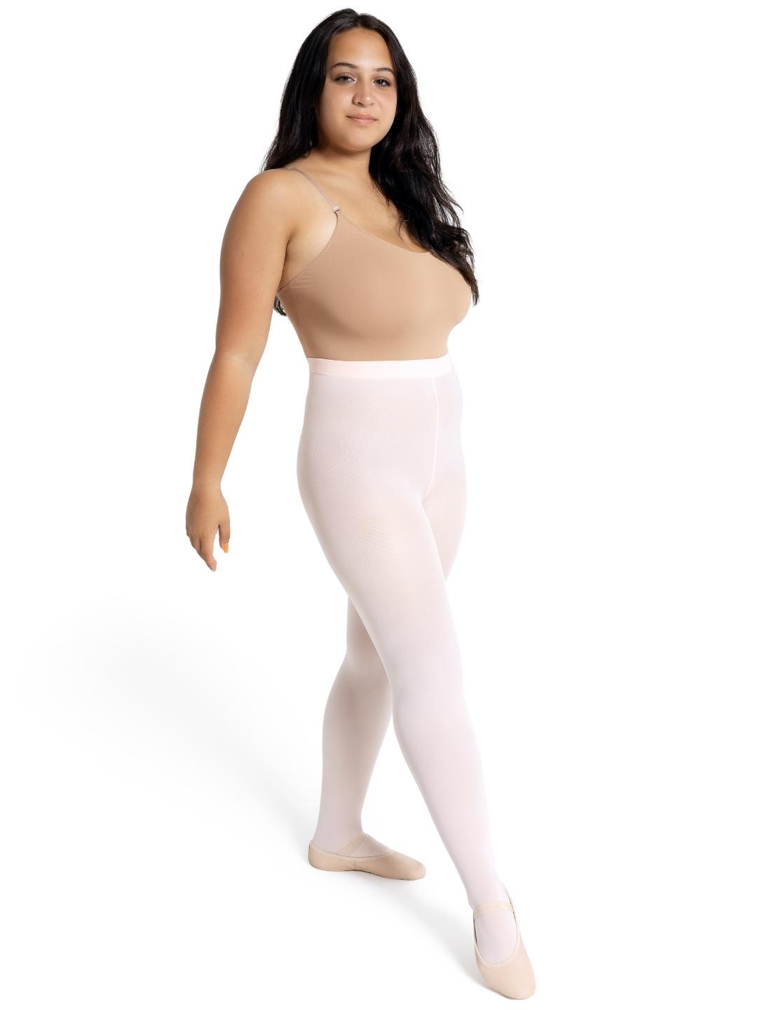 Capezio Transition convertible ballet tights Tights - Ballet Pink from The Collective Dancewear