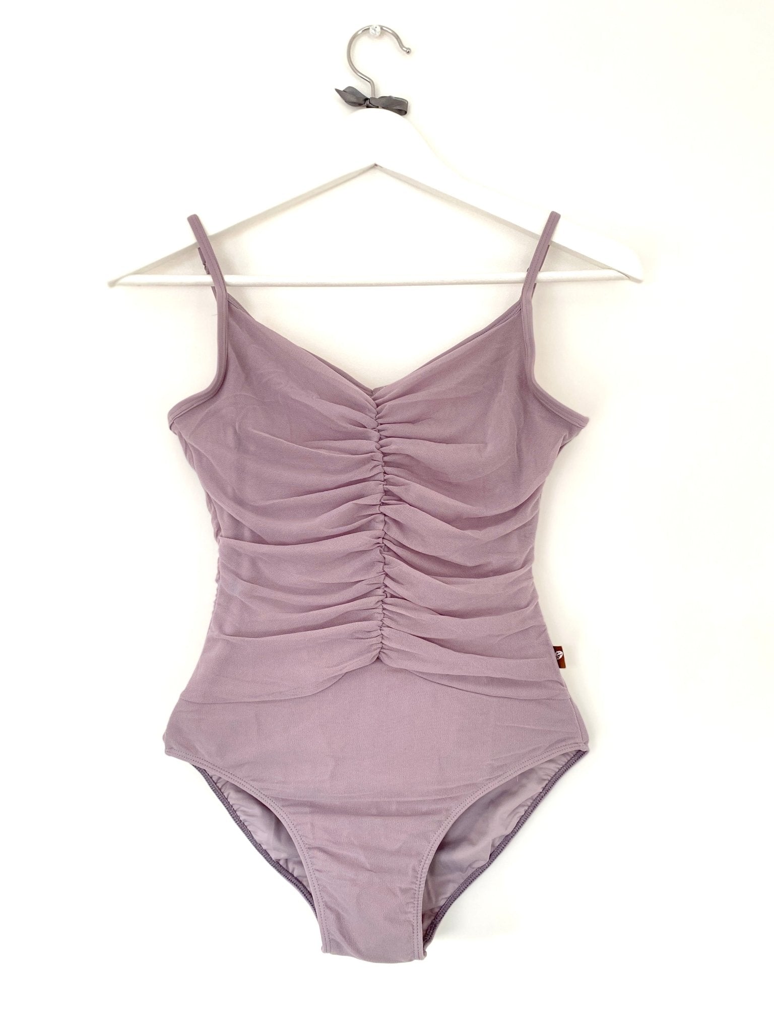 Gathered Mesh Camisole Leotard Dusky Purple - THE COLLECTIVE DANCEWEARGathered Mesh Camisole Leotard Dusky Purple#mLeotardTHE COLLECTIVE DANCEWEAR