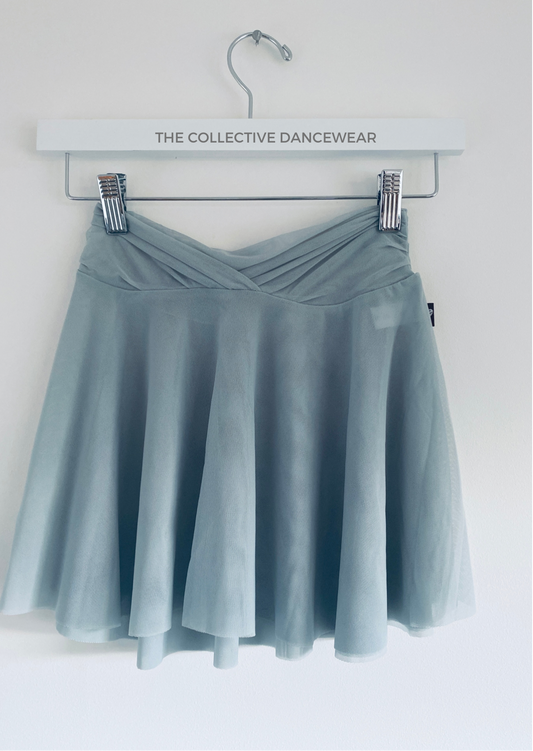 Double Layer Mesh Skirt Dusky green ballet skirt The Collective Dancewear