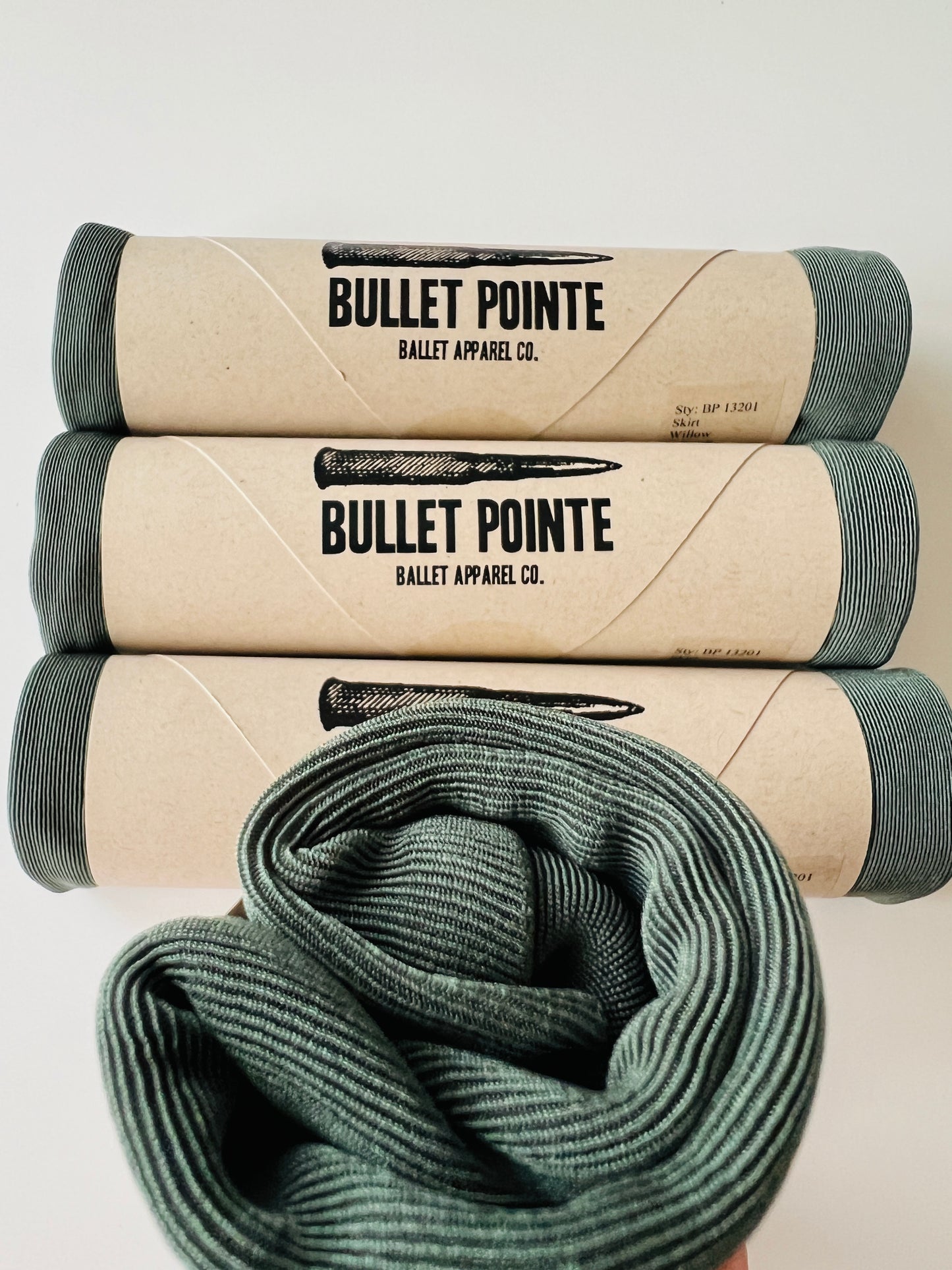 Bullet Pointe ballet SAB Skirt in Willow Green Willow Olive from the collective dancewear