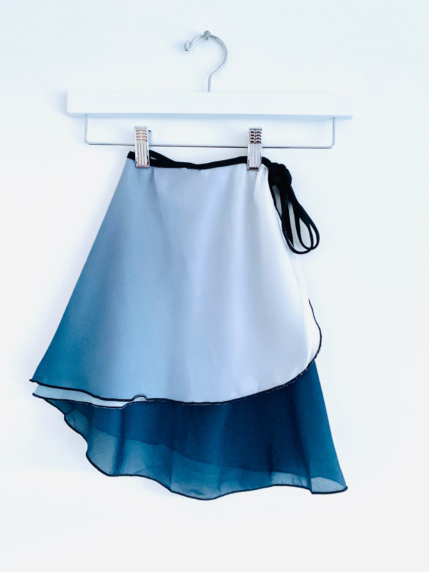Ombre ballet wrap skirt in navy to white from The Collective Dancewear 